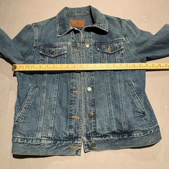 Vintage Ralph Lauren Jeans Co Denim Jacket Leather Patch Horse Logo Size M - Picture 5 of 9